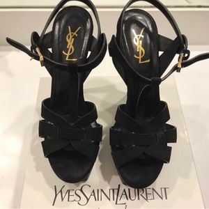 Yves Saint Laurent Classic Tribute Suede 105 sandals